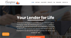 Desktop Screenshot of championsmortgage.com